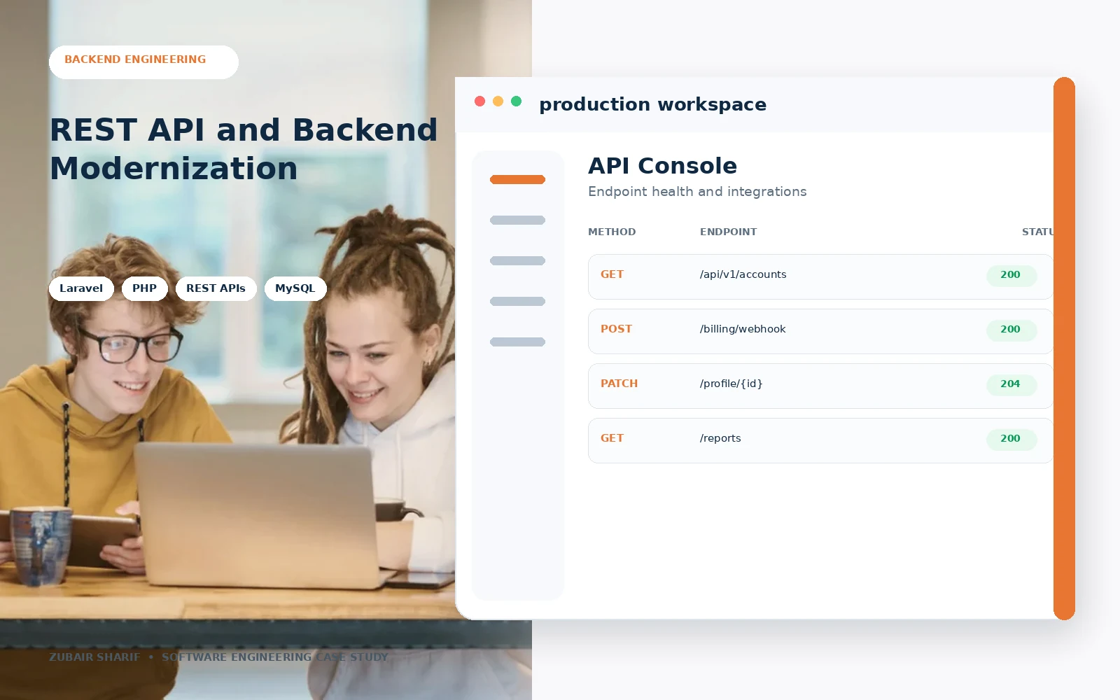 REST API and Backend Modernization case study cover