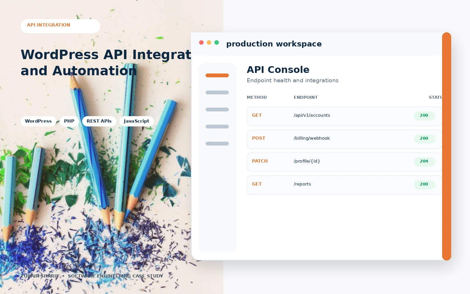 WordPress API Integration and Automation case study cover